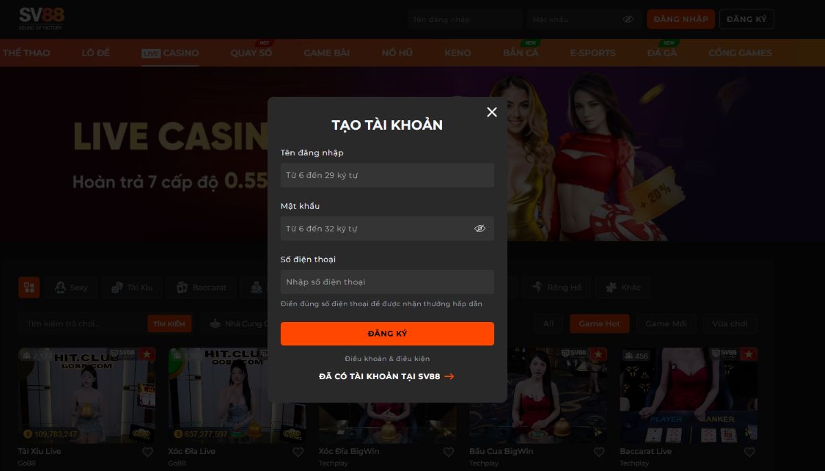 Nhà Cái Sv88 - Hướng Dẫn Đăng Ký Và Điều Khoản Quan Trọng 4 Các bước đăng ký tài khoản cá cược ở sv88